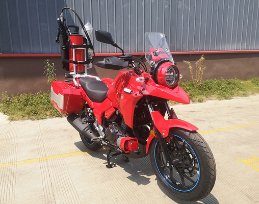 SUZUKI Fire Fighting Motorcycle Water die Zwarte en Rode Kleur 250cc koelen