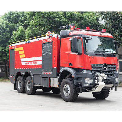6x6 Airport Rescue ARFF Brandweer Truck Brandweermachine Airport Crash Tender Prijs China Factory
