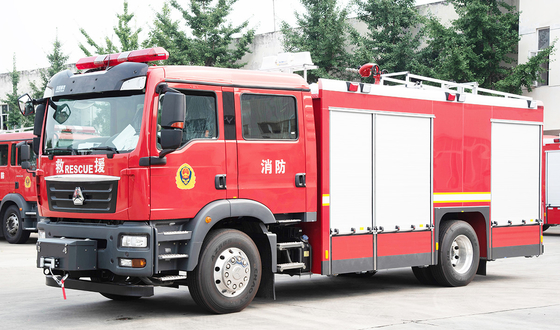 Sinotruk Sitrak 5.5T Compressed Air Foam System Brandweervoertuig Gespecialiseerd Voertuig China Manufacturer