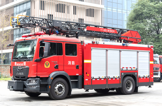 Man 18m Luchtladder Redding Brandweer Truck Gespecialiseerd Voertuig China Factory