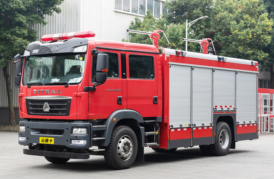 Sinotruk Sitrak 4 ton droog chemisch poeder brandweertruck gespecialiseerd voertuig China Factory