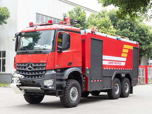 Benz 6x6 ARFF Luchthaven brandweerwagen Speciaal voertuig Prijs Luchthaven Crash Tender China Factory