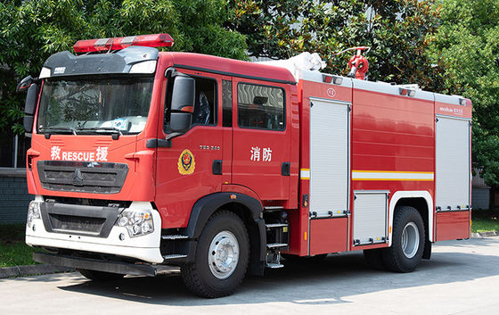 Sinotruk HOWO 8t waterfoam brandweertruck gespecialiseerd voertuig China Manufacturer