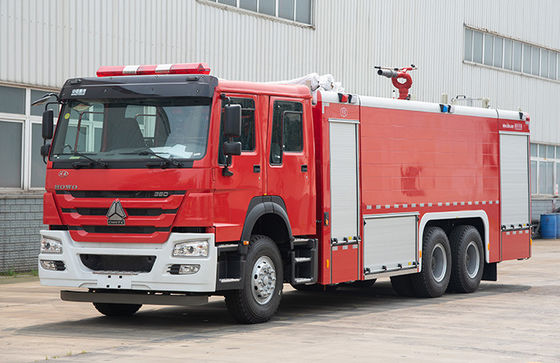 Vrachtwagen van de Sinotrukhowo 16000L de Industriële Brand met Dubbele Rijcabine