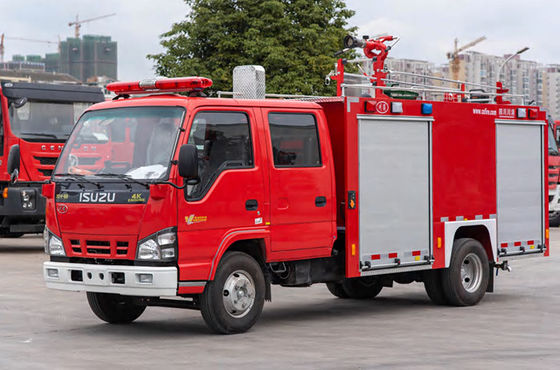 500 Gallons ISUZU Fire Engine Small Fire-Vrachtwagen met Dubbele Rijcabine