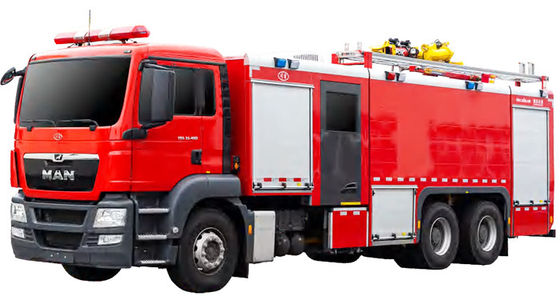 Vrachtwagen van de de MENSEN de Op zwaar werk berekende Brand van Duitsland met 12000L-Water en Schuimtank