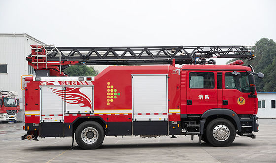 Sitrak 18m Vrachtwagen van de Brandweerladderbrand met CAFS die Systeem doven