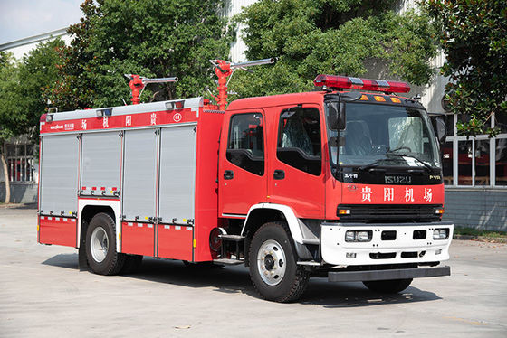ISUZU 4000Kgs droogt de Chemische Vrachtwagen van de Poeder Speciale Brand met Doube-Rijcabine