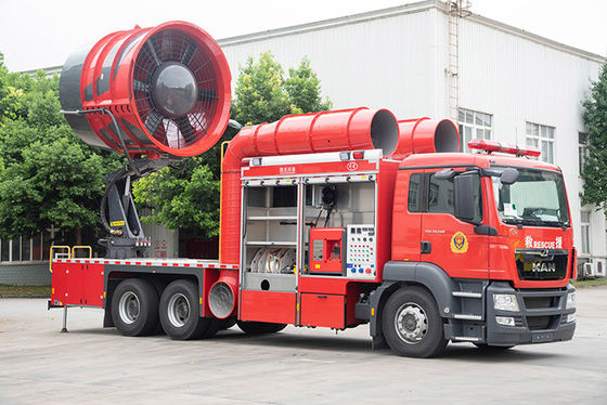 De Uitlaat van de de MENSENrook van Duitsland Speciale Brandbestrijdingsvrachtwagen met Watertank