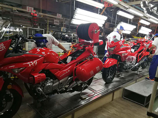 De Motorfiets van SUZUKI Fire Fighting ATV met het Systeem van de Watermist